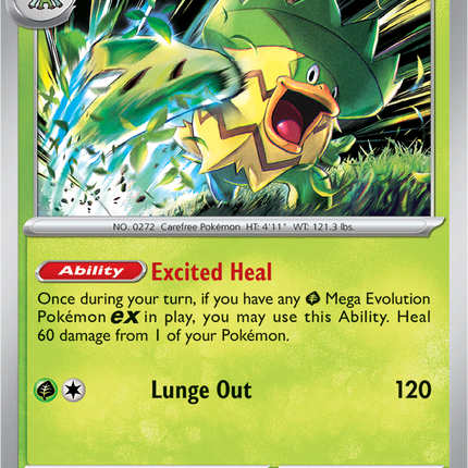 Ludicolo 007/094 Reverse Holo Phantasmal Flames Pokemon Card