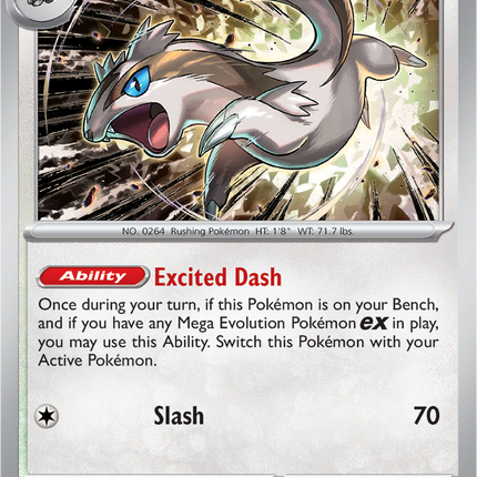Linoone 082/094 Reverse Holo Phantasmal Flames Pokemon Card
