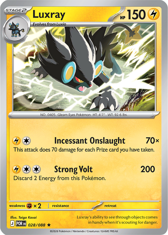 Luxray 028 088 Perfect Order Unstamped Pixel Cosmos Holo