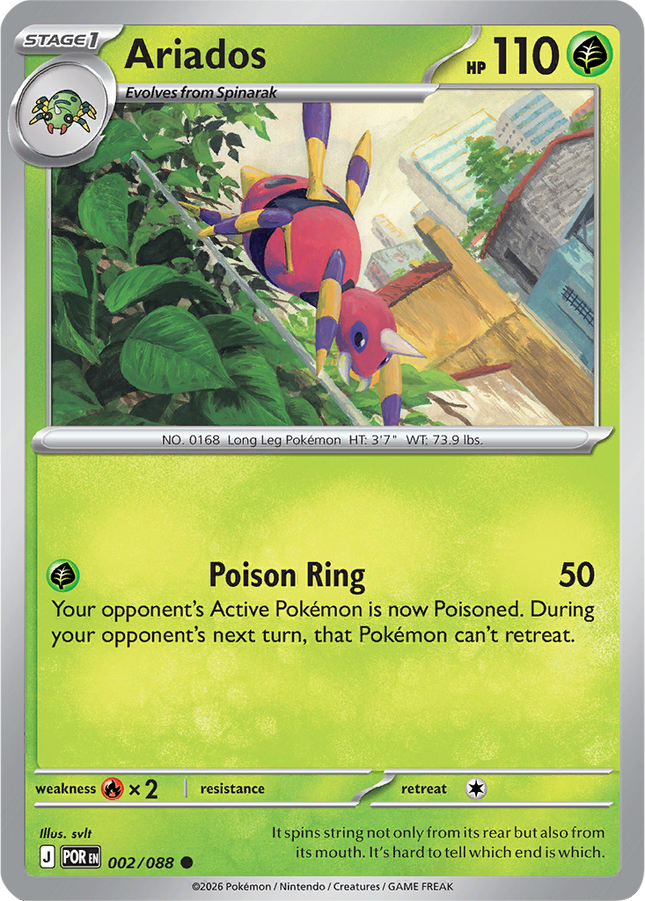 Ariados 002 088 Perfect Order Reverse Holo