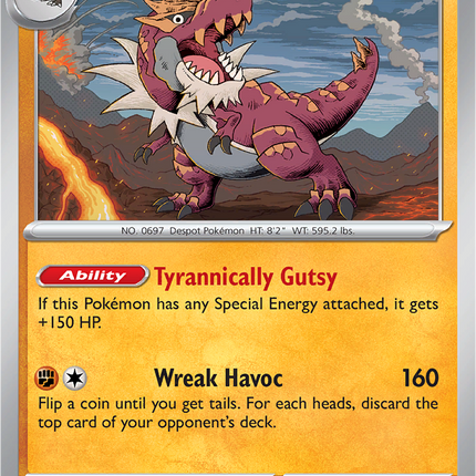 Tyrantrum 045 088 Perfect Order Reverse Holo