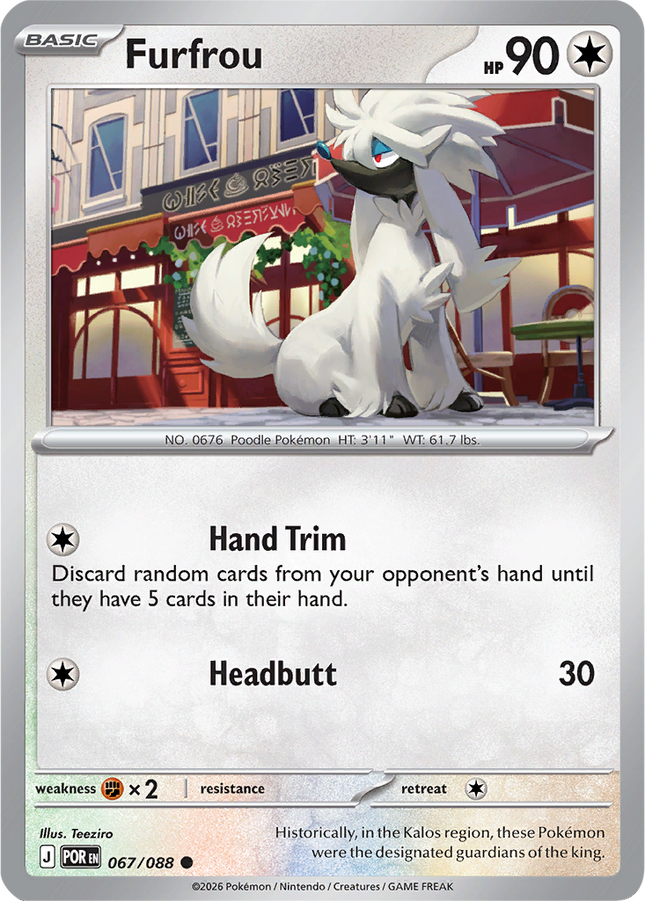 Furfrou 067 088 Perfect Order Non Holo