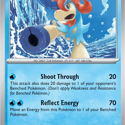 Keldeo 019 086 Chaos Rising Stamped Pixel Cosmos Holo