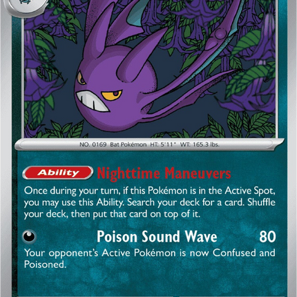 Crobat 051/086 Reverse Holo Chaos Rising Pokemon Card