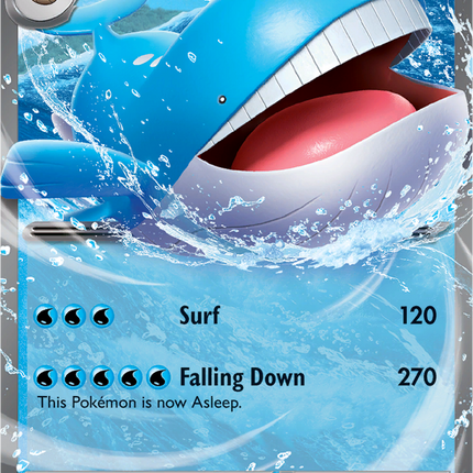Wailord ex 016/084 Double Rare Pitch Black Pokemon Card
