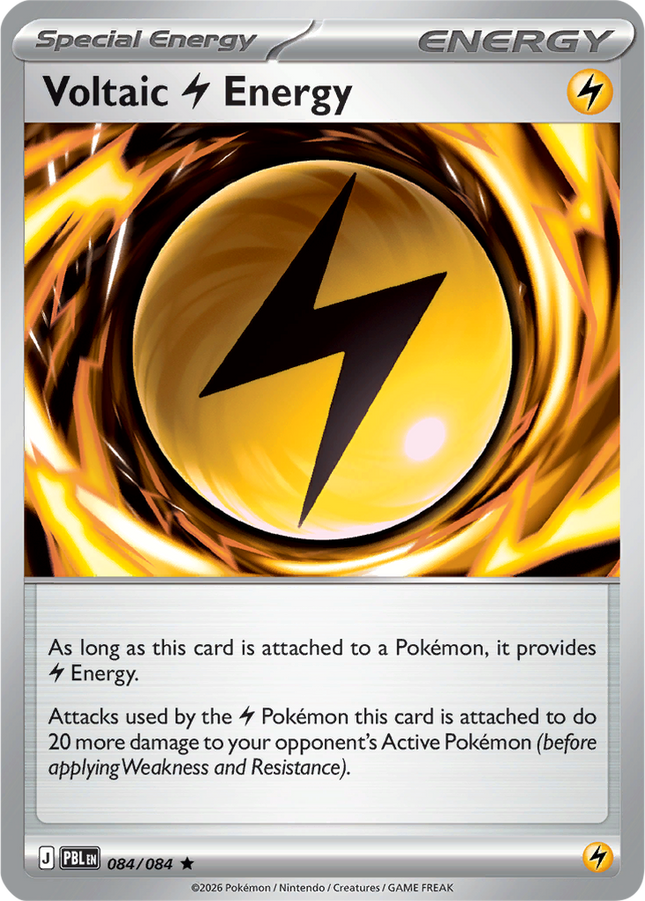 Voltaic Lightning Energy 084/084 Holo Pitch Black Pokemon Card