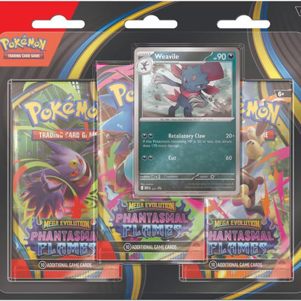 Pokémon TCG: Mega Evolution – Phantasmal Flames 3-Pack Blister