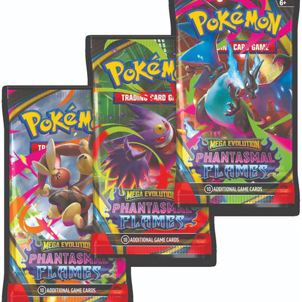 Pokémon TCG: Mega Evolution – Phantasmal Flames 3-Pack Blister