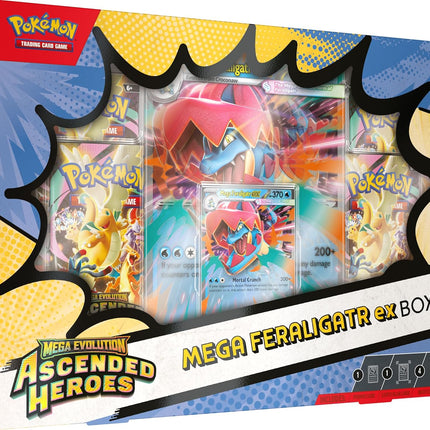 Mega Evolution: Ascended Heroes Mega Feraligatr ex Box – Pokémon TCG English