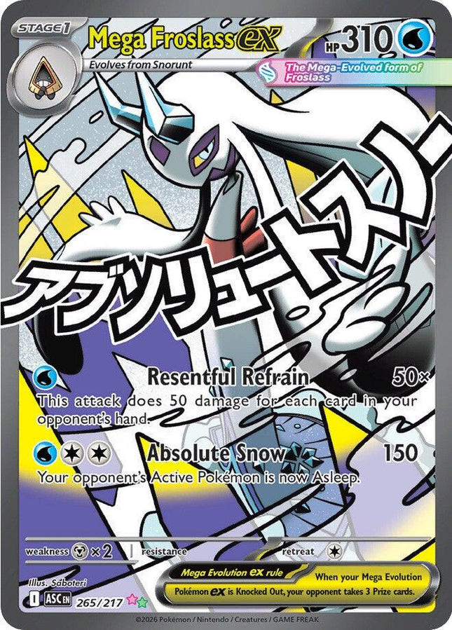 Mega Froslass ex 265/217 – Ascended Heroes Secret Rare | Pokémon TCG (English)