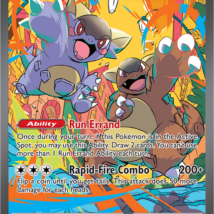Mega Kangaskhan ex 182/132 Special Illustration Rare Full Art Mega Evolution Pokemon Card