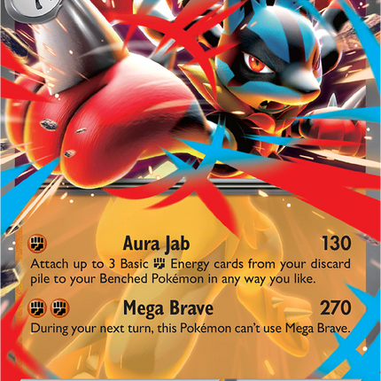 Mega Lucario ex 077/132 Holo Mega Evolution Pokemon Card