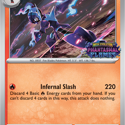 Ceruledge MEP 014 Prerelease Stamped Holo Phantasmal Flames Pokemon Card