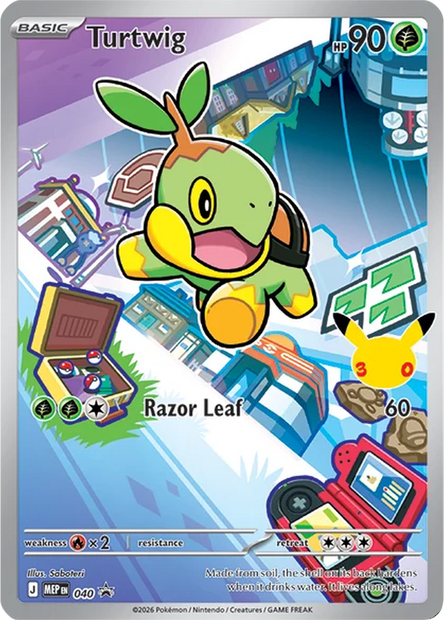 Turtwig MEP 040 Mega Evolution Black Star Promo