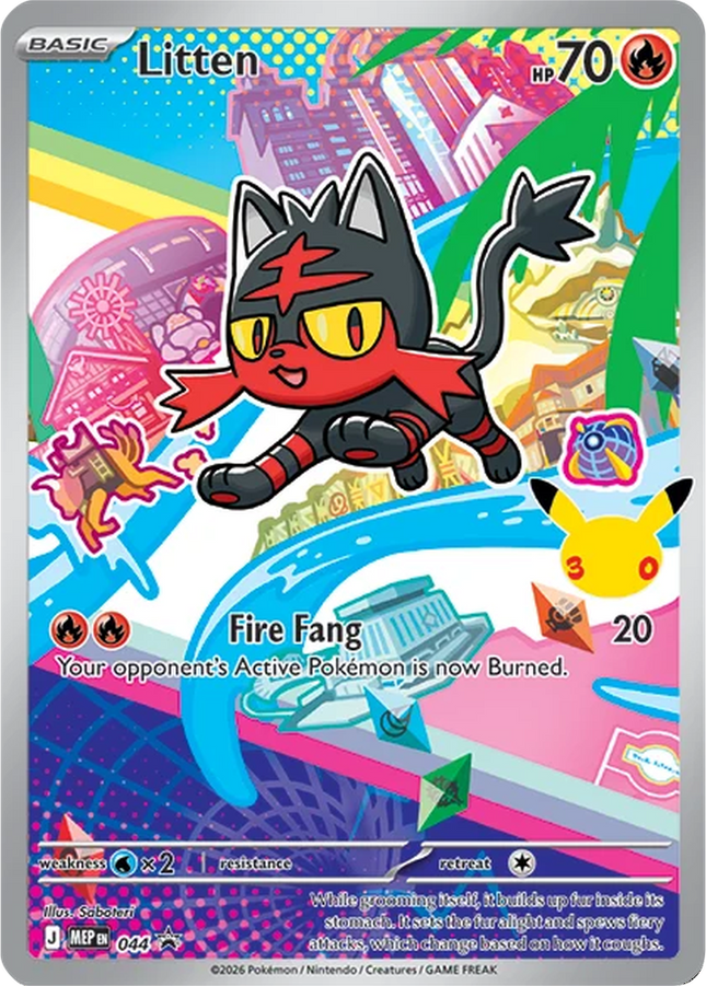Litten MEP 044 First Partner Series 1 30th Anniversary Holo Promo