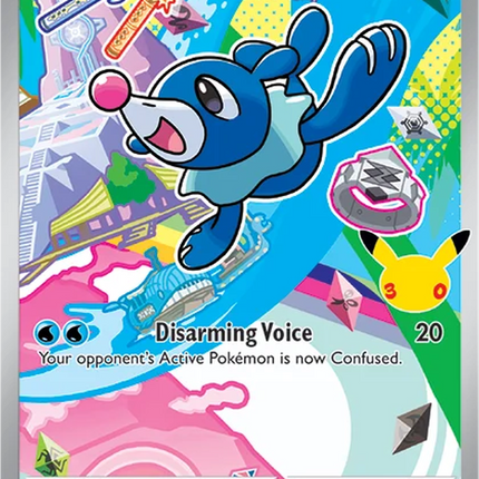 Popplio MEP 045 First Partner Series 1 30th Anniversary Holo Promo