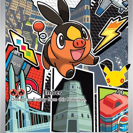 Tepig MEP 050 First Partner Series 2 30th Anniversary Holo Promo