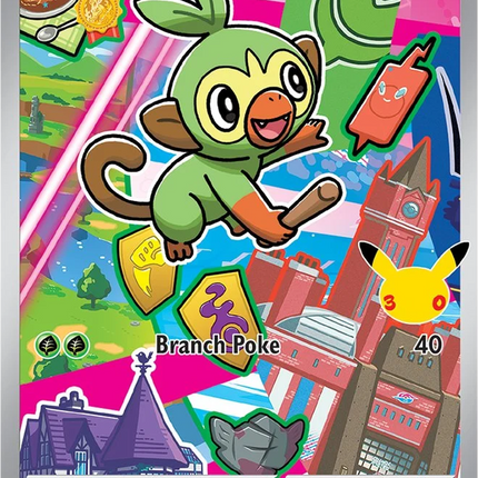 Grookey MEP 052 First Partner Series 2 30th Anniversary Holo Promo