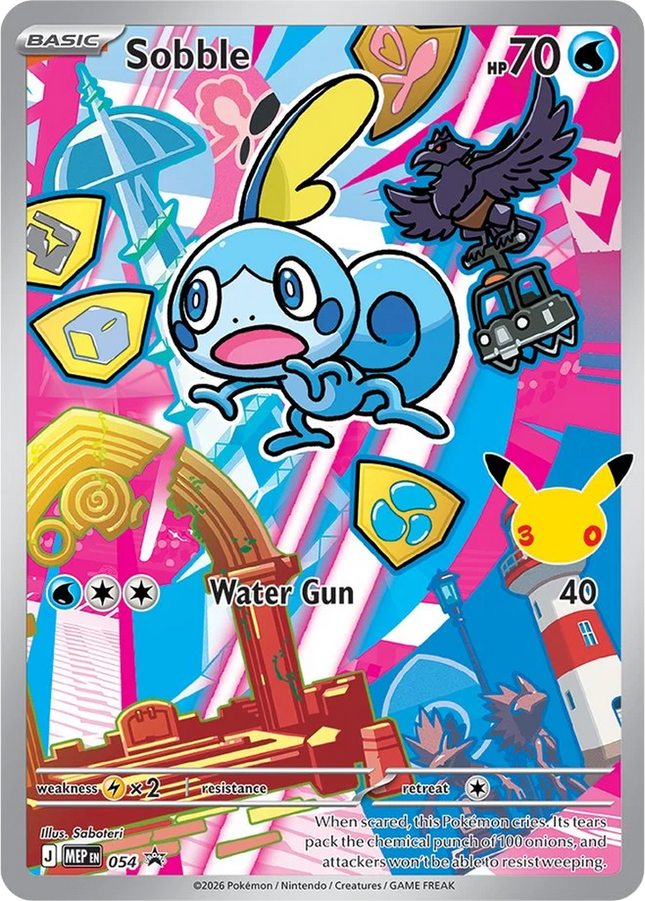 Sobble MEP 054 First Partner Series 2 30th Anniversary Holo Promo