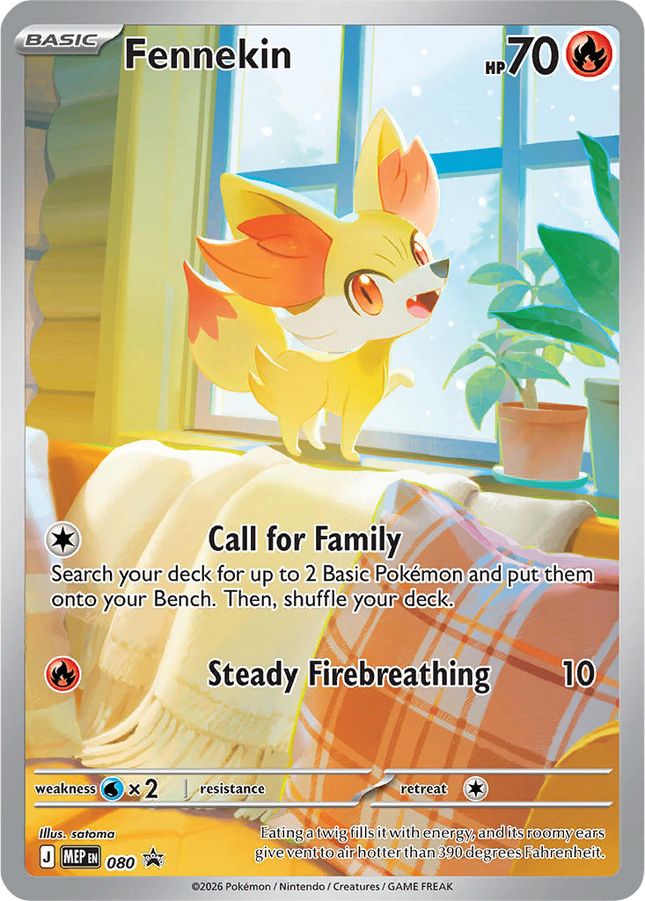 Fennekin 080 MEP Black Star Promo