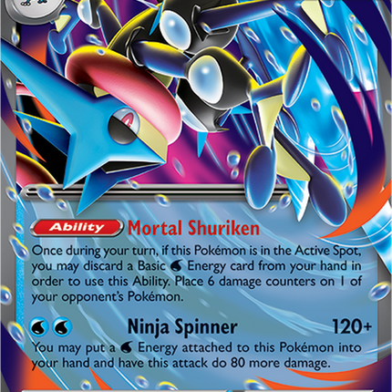Mega Greninja EX MEP 081 Chaos Rising Premium Collection Etched Holo Promo