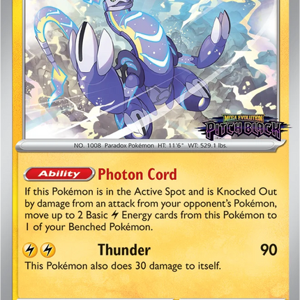 Miraidon MEP 082 Pitch Black Prerelease Stamped Holo
