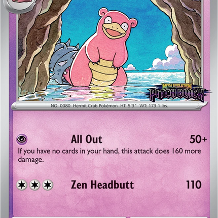 Slowbro MEP 083 Pitch Black Prerelease Staff Stamped Holo