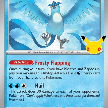 Articuno MEP 097 Poster Collection Promo 30th Celebration