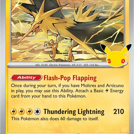 Zapdos MEP 098 Poster Collection Promo 30th Celebration