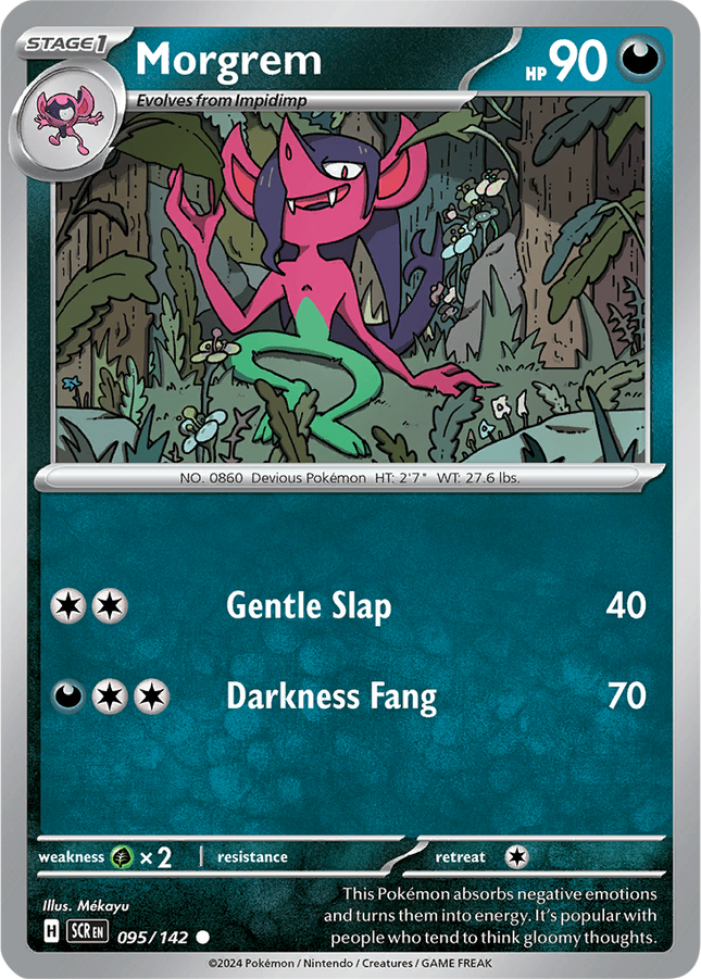 Morgrem 095/142 Non-Holo Stellar Crown Pokemon Card