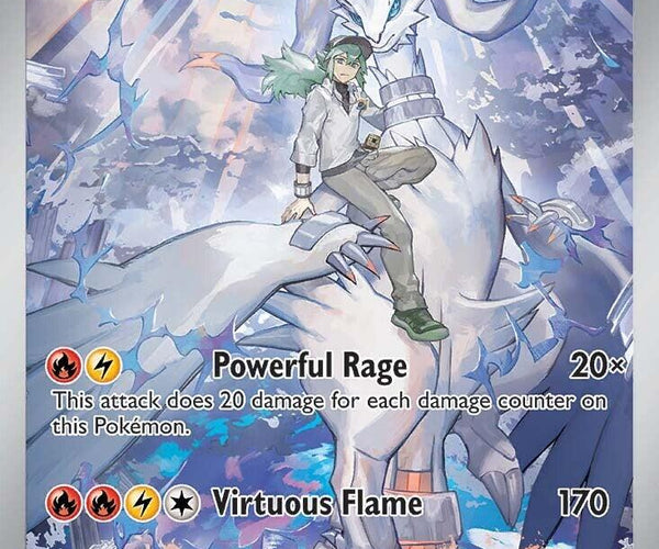 pokemon n's reshiram card Pulling from a booster box the official authentication and grading ensure this card remains a verified mainstay of your growing collection. N's Reshiram 167/159 Illustration Rare