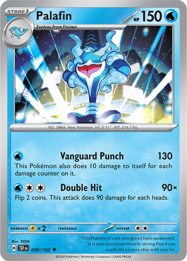 Palafin 049/162 Reverse Holo Temporal Forces Pokemon Card