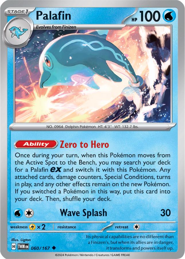 Palafin 060/167 Non-Holo Twilight Masquerade Pokemon Card