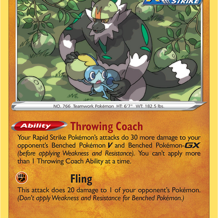 Passimian 088/198 Reverse Holo Chilling Reign Pokemon Card