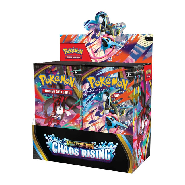 COMING SOON Pokémon Chaos Rising Booster Box – 36 Packs | Official Trading Card Game Sealed Box