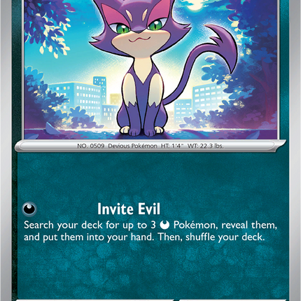 Purrloin 055/086 Master Ball Reverse Holo White Flare Pokemon Card