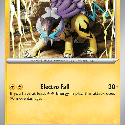 Raikou 048/132 Holo Mega Evolution Pokemon Card