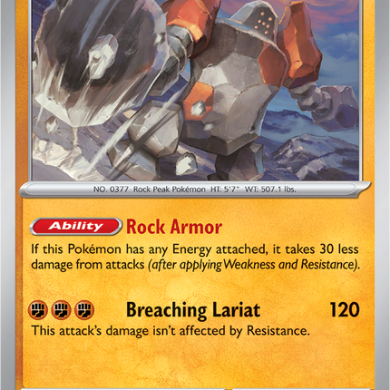 Regirock 082/159 Holo Journey Together Pokemon Card