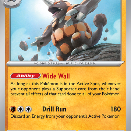 Rhyperior 076/142 Reverse Holo Stellar Crown Pokemon Card