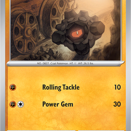 Rolycoly 093/162 Non-Holo Temporal Forces Pokemon Card