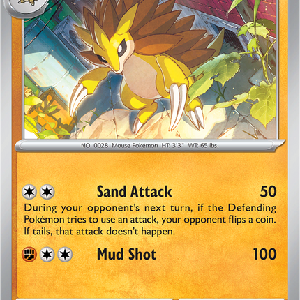 Sandslash 069/132 Reverse Holo Mega Evolution Pokemon Card