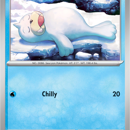 Seel 086/165 Non-Holo 151 Pokemon Card