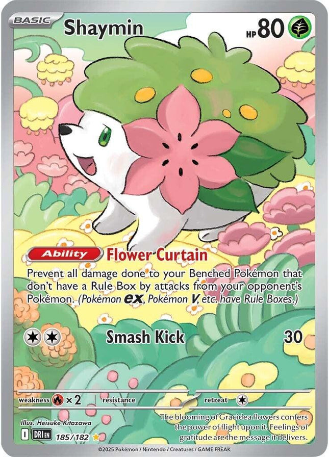Shaymin 185/182 Illustration Rare – Destined Rivals | Pokémon TCG English