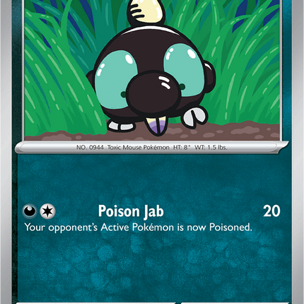 Shroodle 091/132 Non-Holo Mega Evolution Pokemon Card