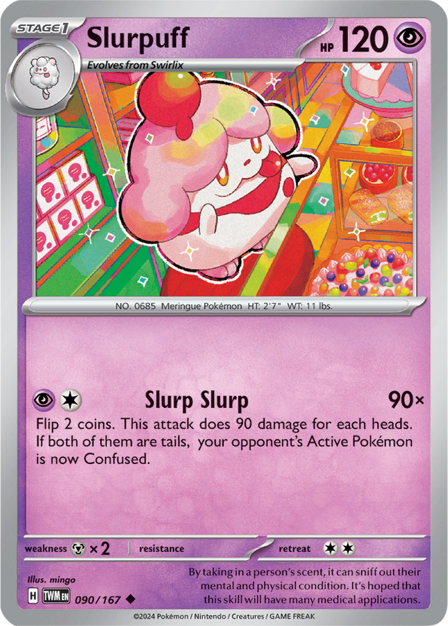 Slurpuff 090/167 Non-Holo Twilight Masquerade Pokemon Card