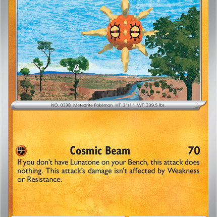 Solrock 075/132 Reverse Holo Mega Evolution Pokemon Card