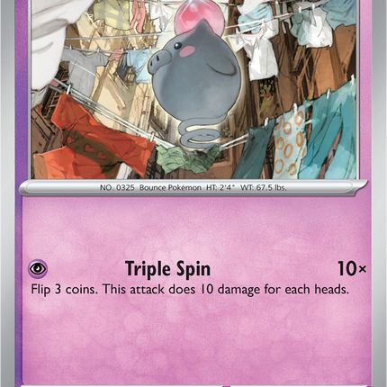 Spoink 062/132 Reverse Holo Mega Evolution Pokemon Card