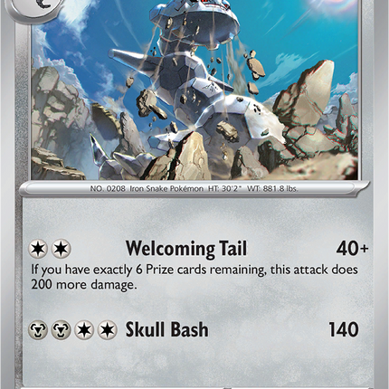 Steelix 093/132 Reverse Holo Mega Evolution Pokemon Card