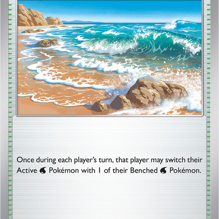 Surfing Beach 129/132 Non-Holo Mega Evolution Pokemon Card