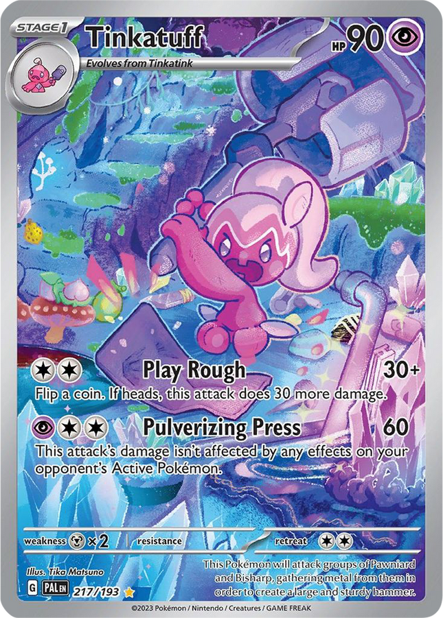 Tinkatuff 217/193 Illustration Rare Paldea Evolved Pokemon Card